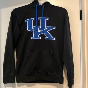 UK Kentucky Wildcats Black Blue Majestic Hoodie Size S